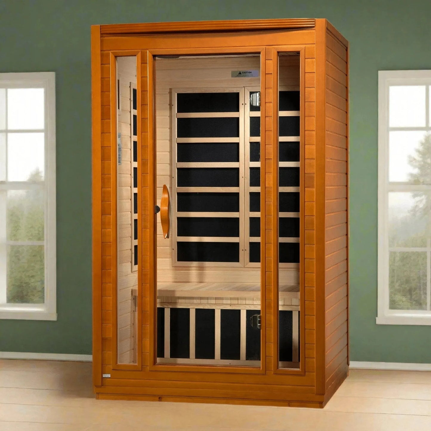 Retails- Dynamic San Marino Elite 2-person Ultra Low EMF FAR Infrared Sauna - DYN-6206-01 Elite