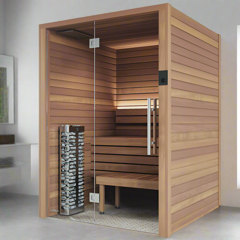 Retails- Auroom Cala Glass Cabin Sauna Kit