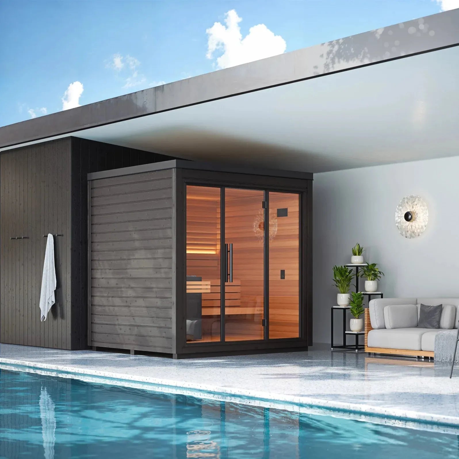 Retails- Auroom Mira L Outdoor Cabin Sauna Kit