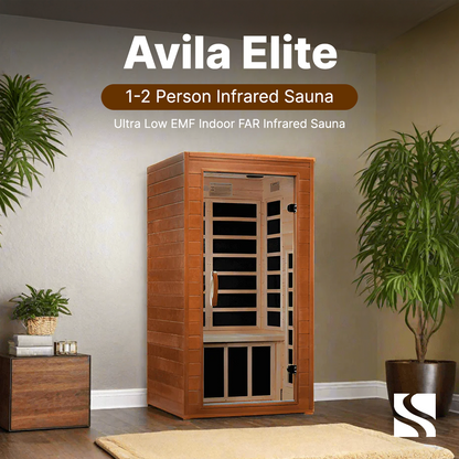 Retails- Dynamic Avila Elite 1-2-person Ultra Low EMF FAR Infrared Sauna - DYN-6103-01 Elite