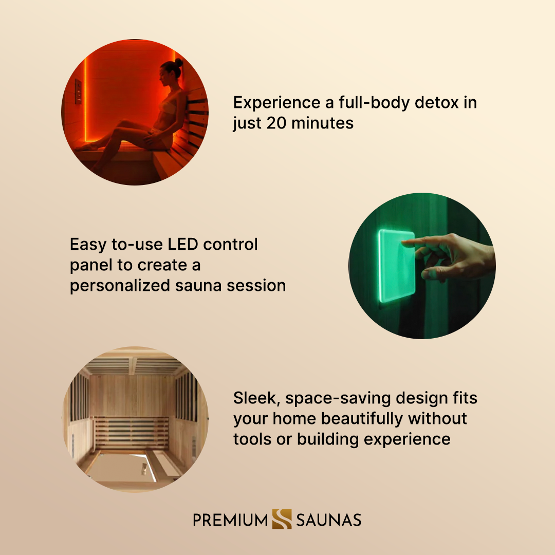Retails- Dynamic Barcelona Elite 1-2-person Ultra Low EMF FAR Infrared Sauna - DYN-6106-01 Elite