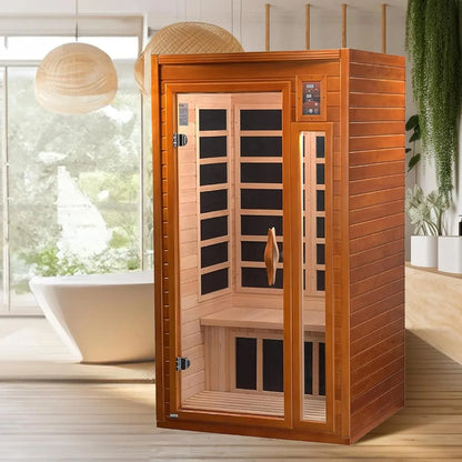 Retails- Dynamic Barcelona Elite 1-2-person Ultra Low EMF FAR Infrared Sauna - DYN-6106-01 Elite