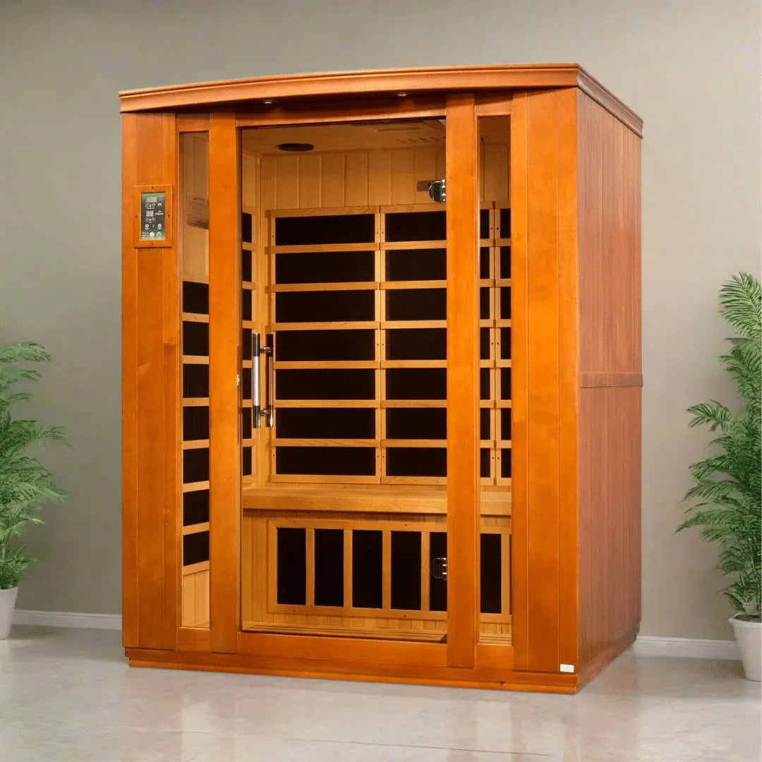 Retails- Dynamic "Bellagio" 3-person Low EMF FAR Infrared Sauna - DYN-6306-02