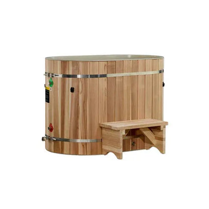 Retails- Dynamic Cold Therapy (DCT) Oval Barrel Tub (50-P) Pacific Cedar – 3/4 IN-OUT (Without Motor)