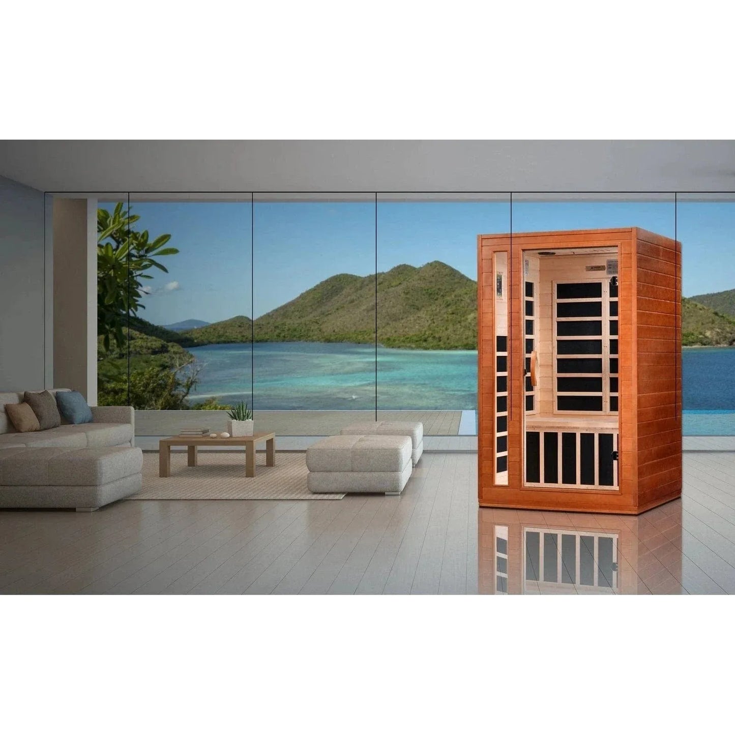 Retails- Dynamic "Cordoba" 2-person Low EMF FAR Infrared Sauna - DYN-6203-01