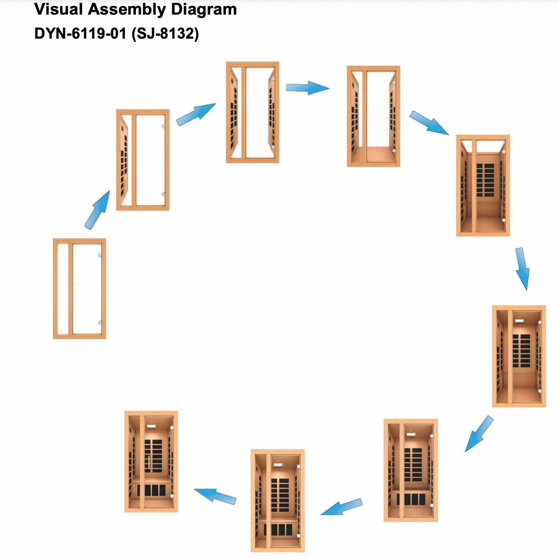 Retails- Dynamic "Gracia" 1-2-person Low EMF FAR Infrared Sauna DYN-6119-01