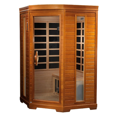 Retails- Dynamic Heming Elite 2-person Corner Ultra Low EMF FAR Infrared Sauna - DYN-6225-02 Elite