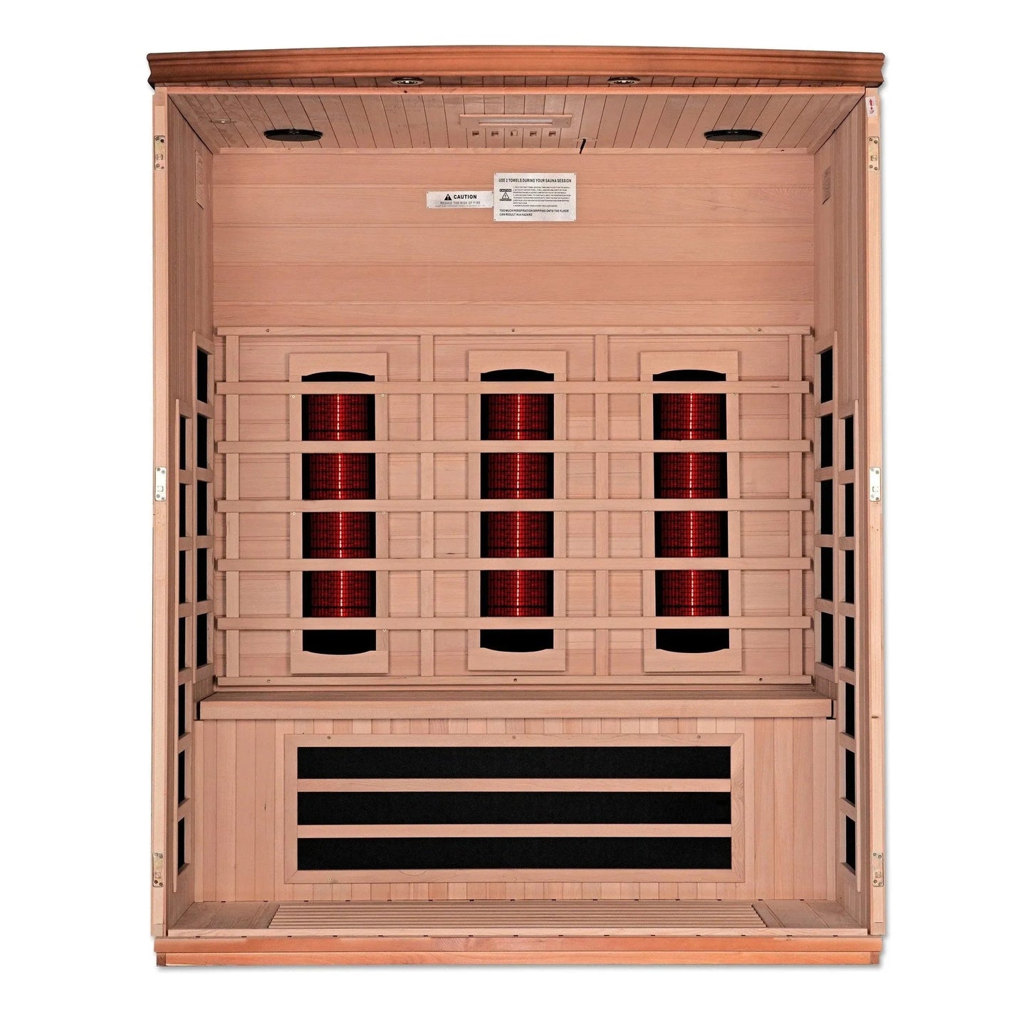 Retails- Dynamic "Lugano" 3-Person Full Spectrum Near Zero EMF FAR Infrared Sauna DYN-6336-03 FS