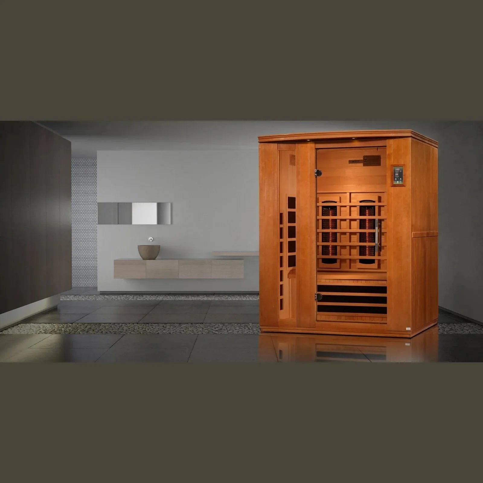 Retails- Dynamic "Lugano" 3-Person Full Spectrum Near Zero EMF FAR Infrared Sauna DYN-6336-03 FS