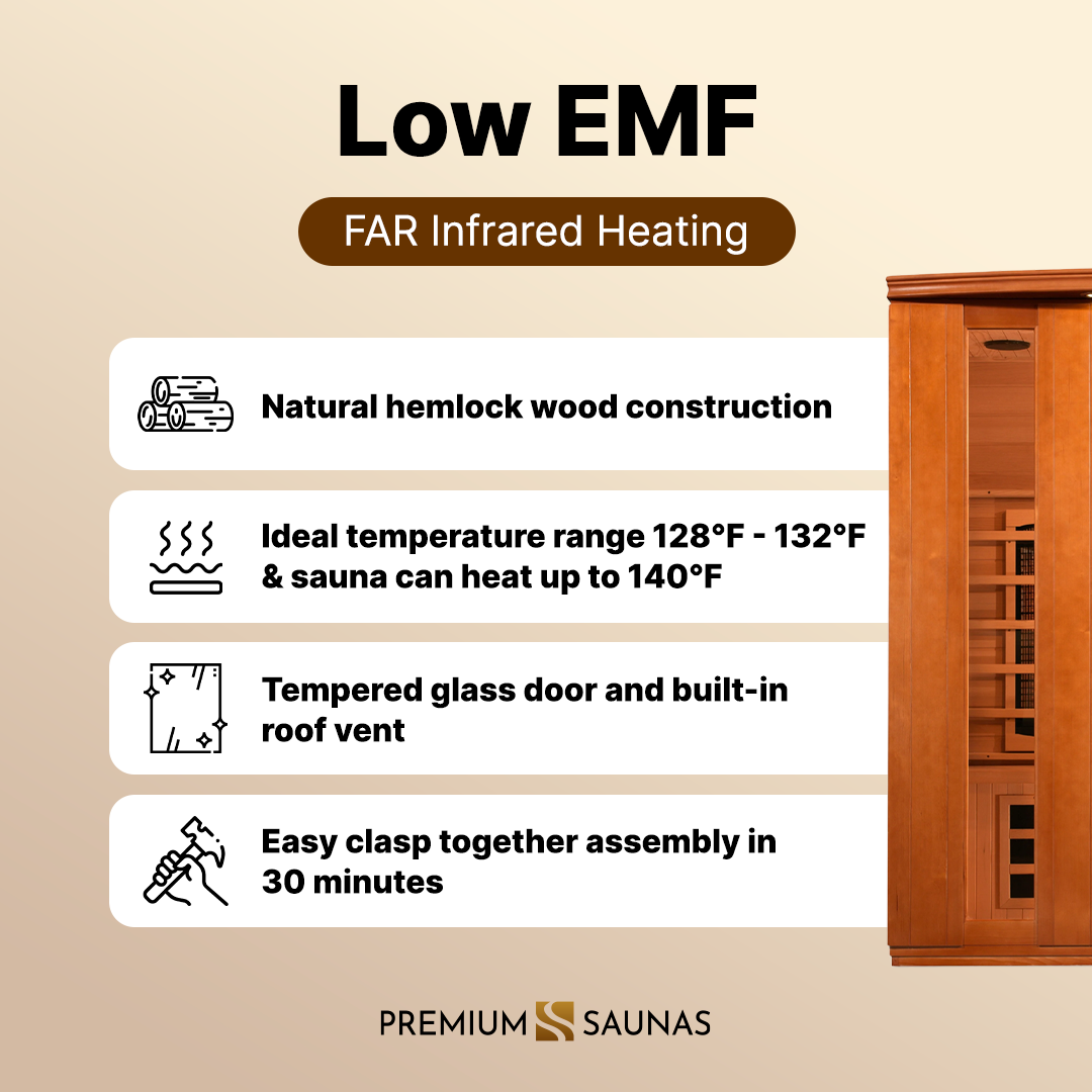 Retails- Dynamic "Lugano" 3-person Low EMF FAR Infrared Sauna DYN-6336-02