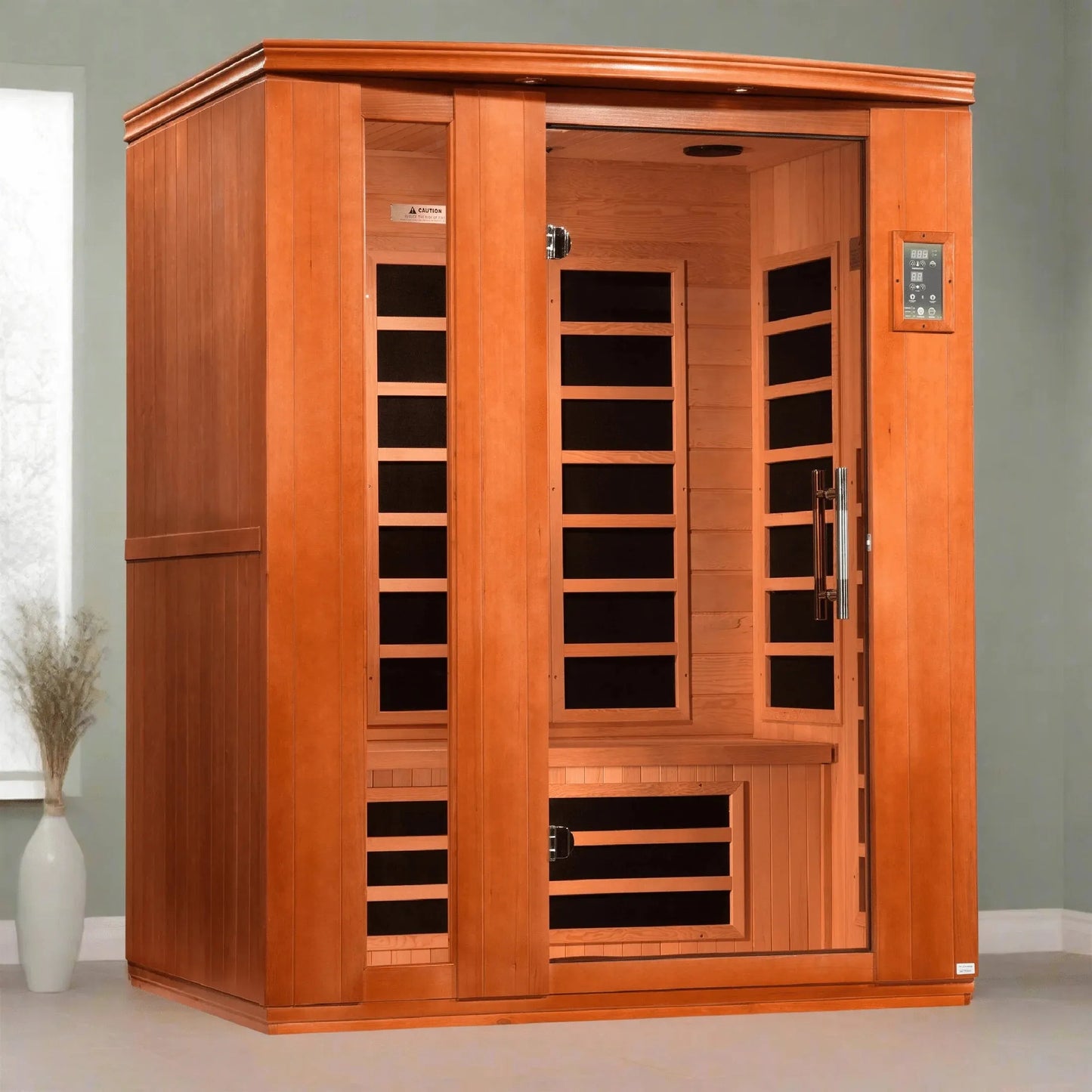 Retails- Dynamic "Lugano" 3-person Low EMF FAR Infrared Sauna DYN-6336-02