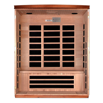 Retails- Dynamic "Lugano" 3-person Low EMF FAR Infrared Sauna DYN-6336-02