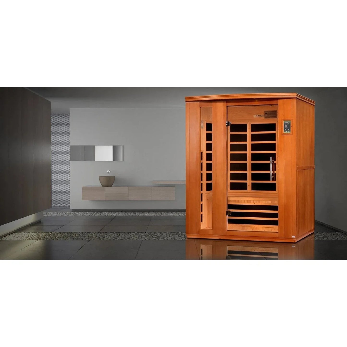 Retails- Dynamic Lugano 3-person Ultra Low EMF FAR Infrared Sauna - DYN-6336-02 Elite