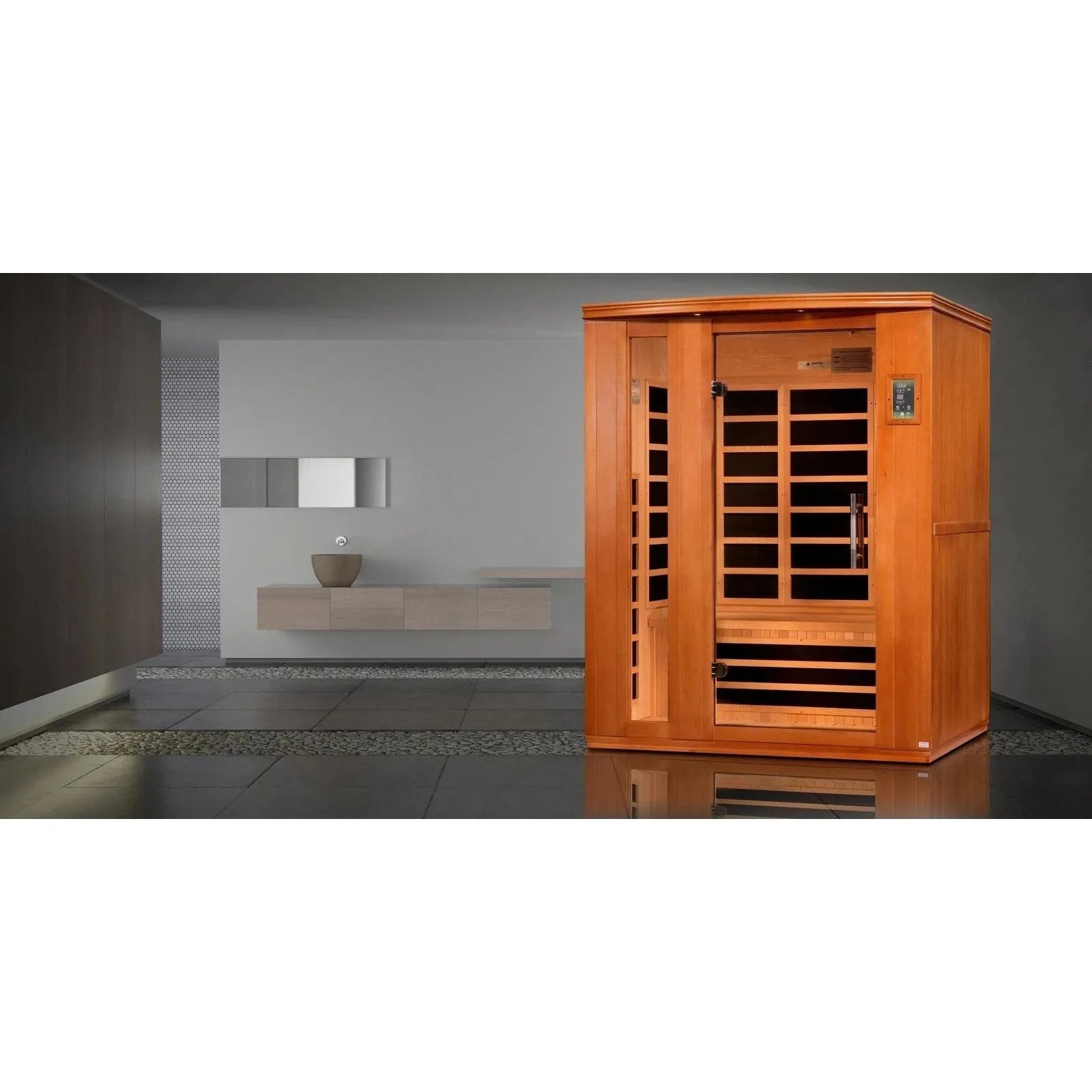 Retails- Dynamic Lugano 3-person Ultra Low EMF FAR Infrared Sauna - DYN-6336-02 Elite