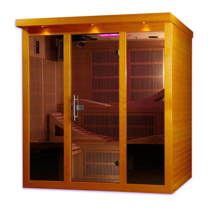 Retails- Dynamic Monaco 6-person Ultra Low EMF FAR Infrared Sauna - DYN-6996-01 Elite