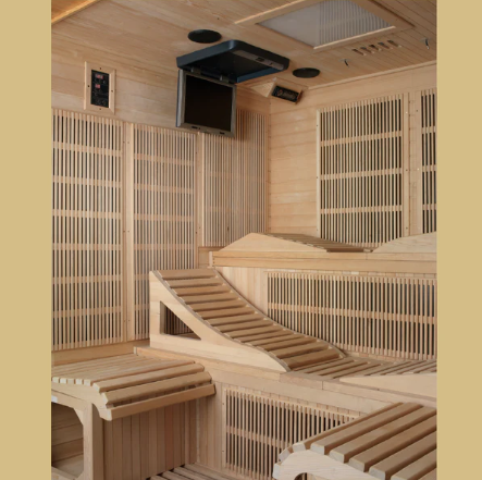 Retails- Dynamic Monaco 6-person Ultra Low EMF FAR Infrared Sauna - DYN-6996-01 Elite