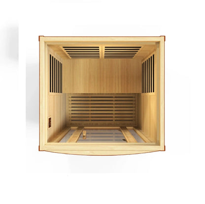 Retails- Dynamic San Marino Elite 2-person Ultra Low EMF FAR Infrared Sauna - DYN-6206-01 Elite