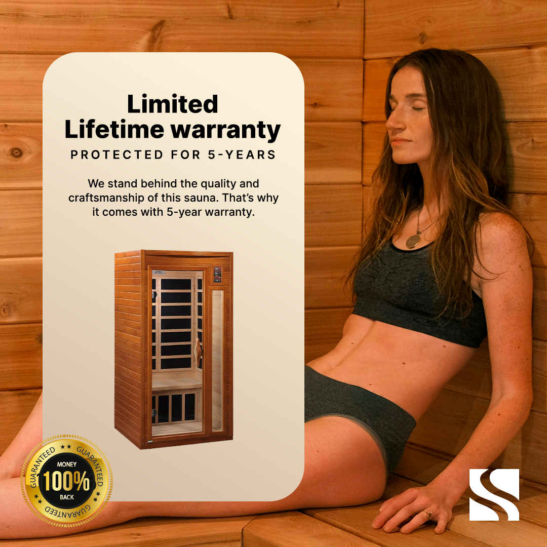 Retails- Dynamic "Santiago" 2-person Full Spectrum Near Zero EMF FAR Infrared Sauna DYN-6209-03 FS