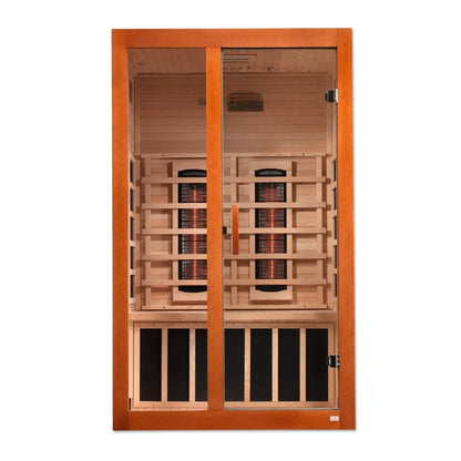 Retails- Dynamic "Santiago" 2-person Full Spectrum Near Zero EMF FAR Infrared Sauna DYN-6209-03 FS