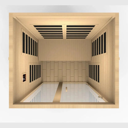 Retails- Dynamic "Santiago" 2-person Low EMF FAR Infrared Sauna DYN-6209-01