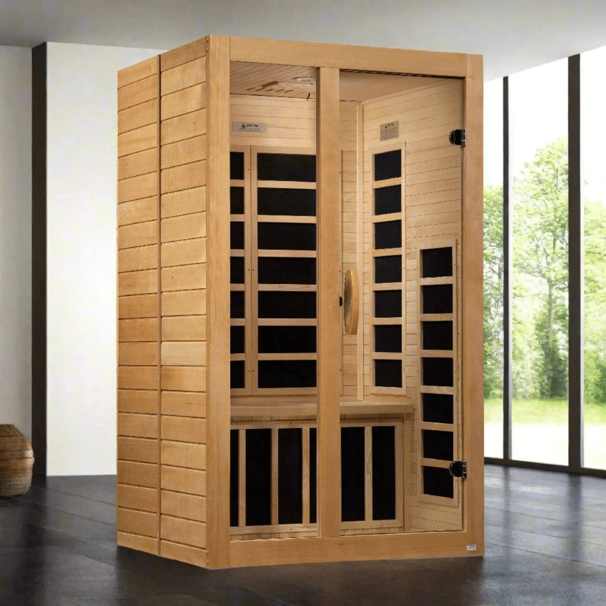 Retails- Dynamic "Santiago" 2-person Low EMF FAR Infrared Sauna DYN-6209-01