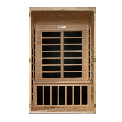 Retails- Dynamic "Santiago" 2-person Low EMF FAR Infrared Sauna DYN-6209-01