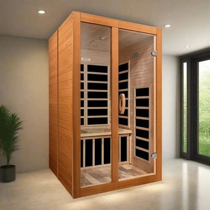 Retails- Dynamic Santiago Elite 2-person Ultra Low EMF FAR Infrared Sauna - DYN-6209-02 Elite