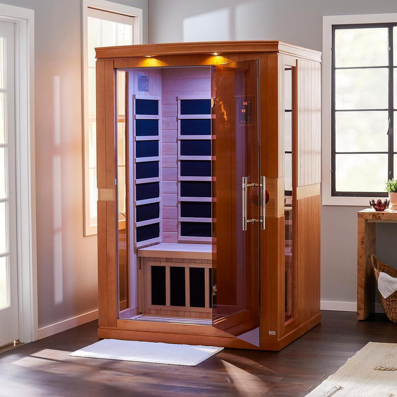 Retails- Dynamic "Venice" 2-person Low EMF FAR Infrared Sauna DYN-6210-01