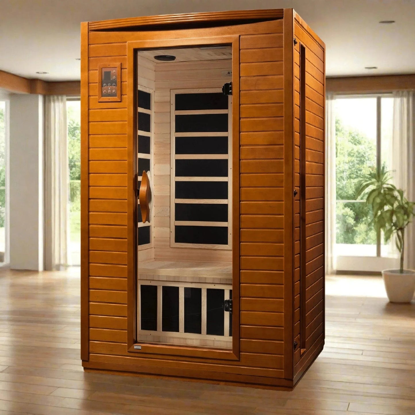 Retails- Dynamic "Versailles" 2-person Low EMF FAR Infrared Sauna DYN-6202-03