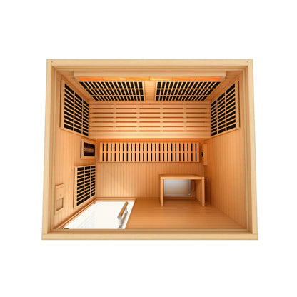 Retails- Golden Designs 2025 Soria GDI-8330-01 3 Person Hybrid Indoor Sauna.