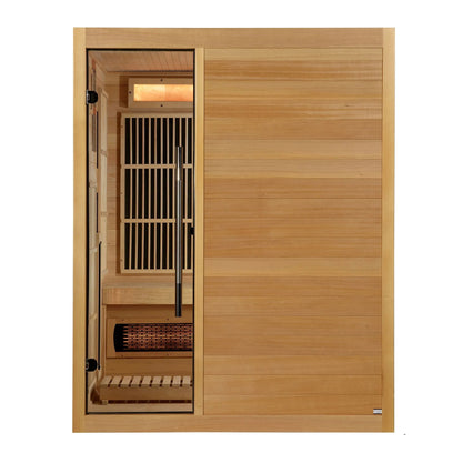 Retails- Golden Designs 2025 Soria GDI-8330-01 3 Person Hybrid Indoor Sauna.