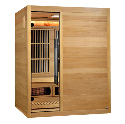 Retails- Golden Designs 2025 Soria GDI-8330-01 3 Person Hybrid Indoor Sauna.