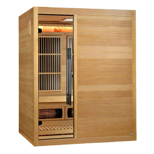 Retails- Golden Designs 2025 Soria GDI-8330-01 3 Person Hybrid Indoor Sauna.