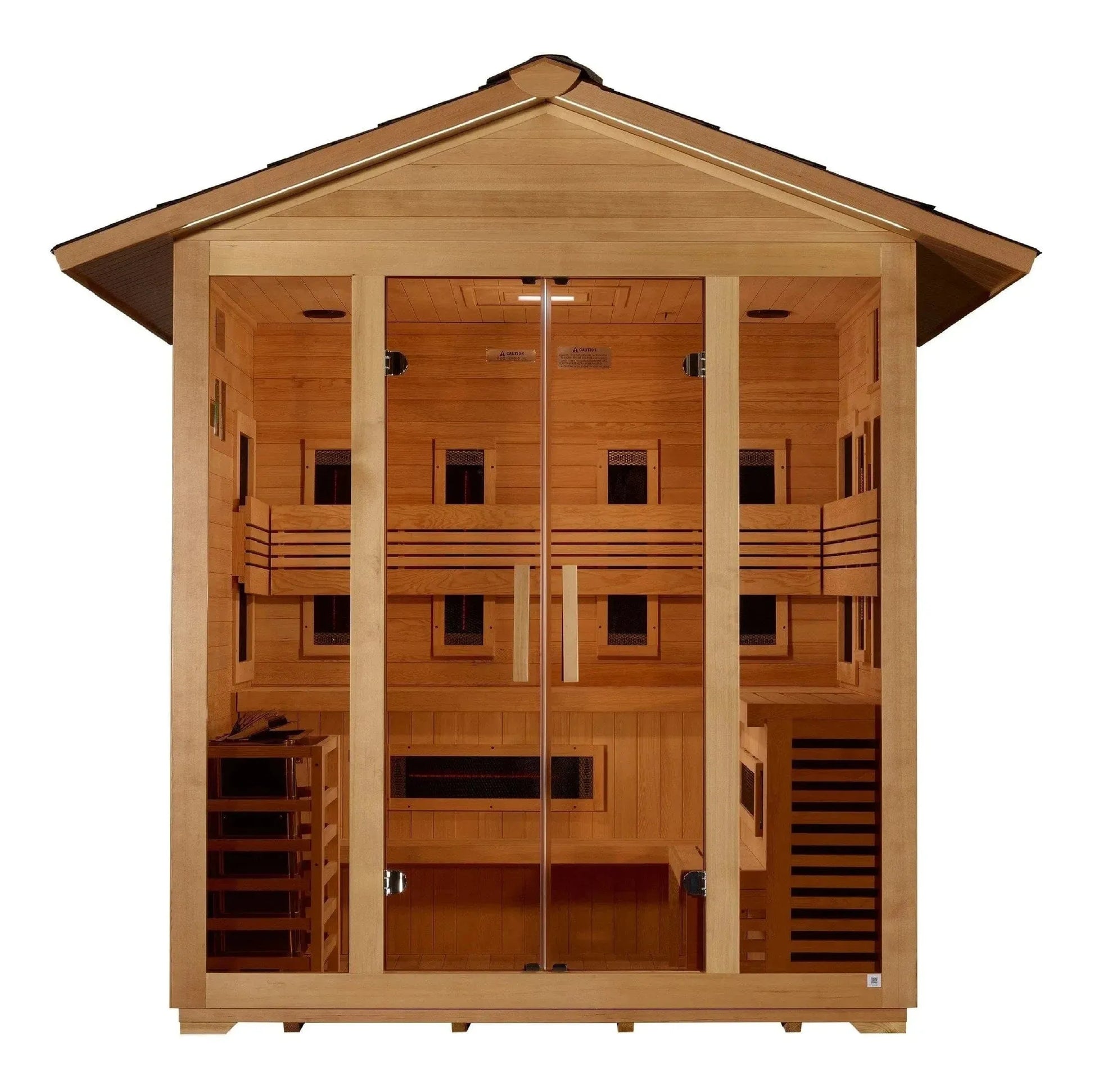 Retails- Golden Designs "Gargellen" 5 Person Hybrid Outdoor Sauna GDI-8125-01