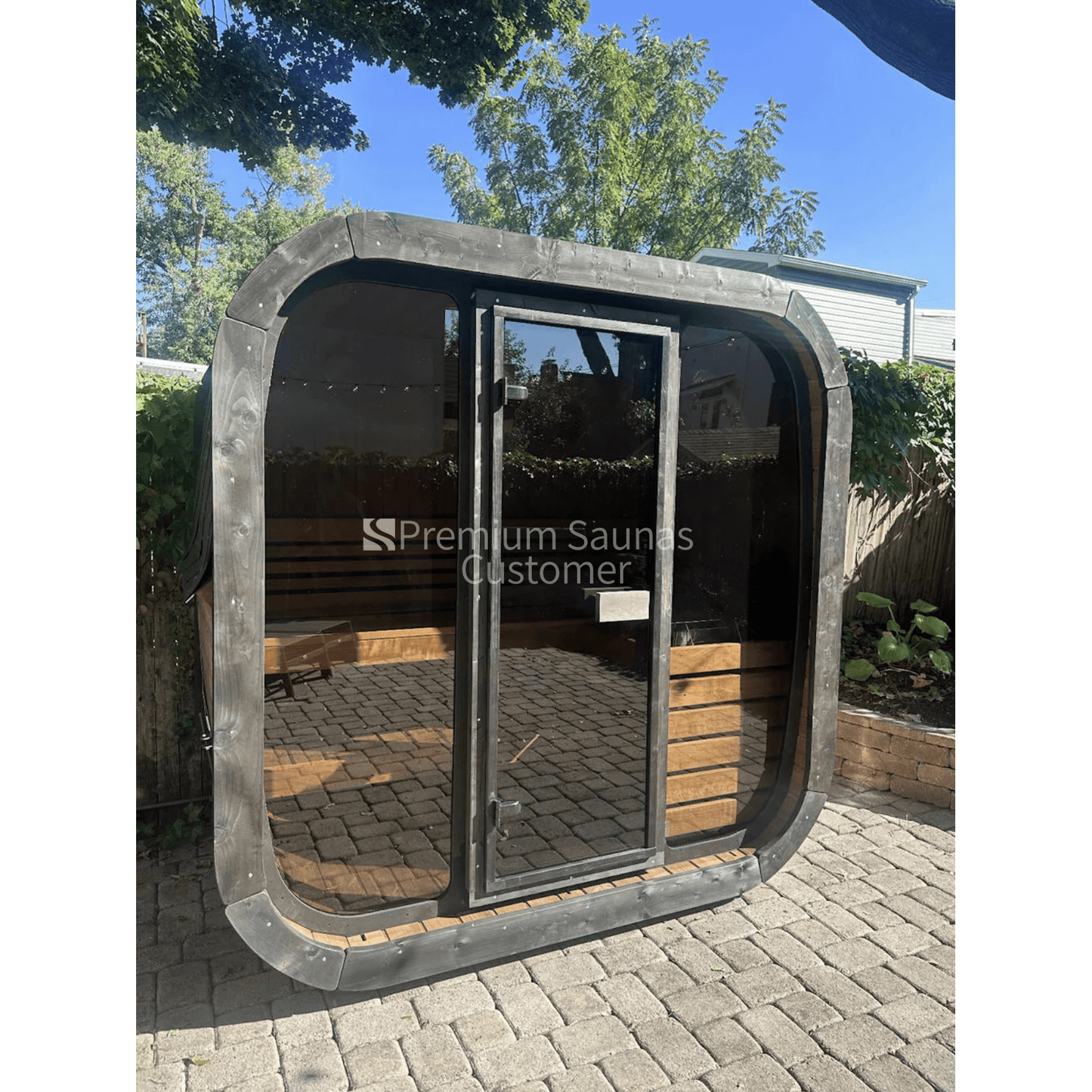 Retails- SaunaLife Model CL4G 3 Person Cube Series Outdoor Sauna Kit