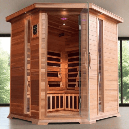 Retails- Sunray Bristol Bay 4-Person Indoor Infrared Corner Sauna 400KC