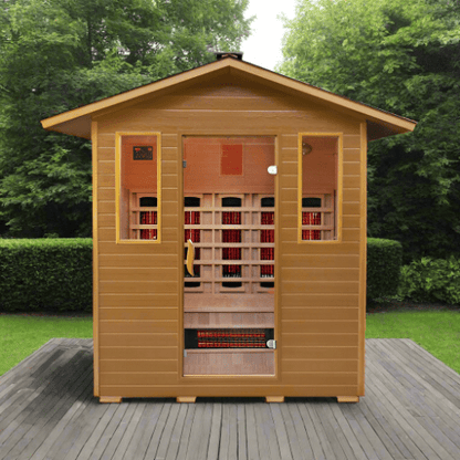 Retails- Sunray Cayenne 4-Person Outdoor Infrared Sauna 400D