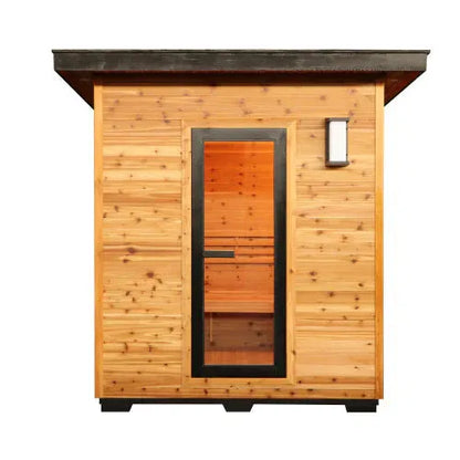 Retails- Sunray Denali 4-Person Contemporary Outdoor Sauna with 6kW Heater