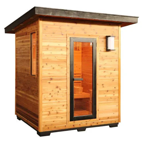 Retails- Sunray Denali 4-Person Contemporary Outdoor Sauna with 6kW Heater