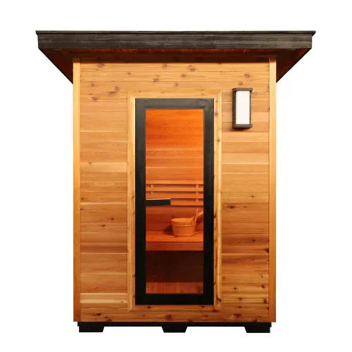 Retails- Sunray Seneca 3-Person Contemporary Outdoor Sauna with 6kW Heater