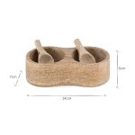 Mango Wood Salt & Pepper Server - Natural
