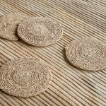 Woven Coasters - Brown (Set of 4) Woven Coasters - Brown (Set of 4)