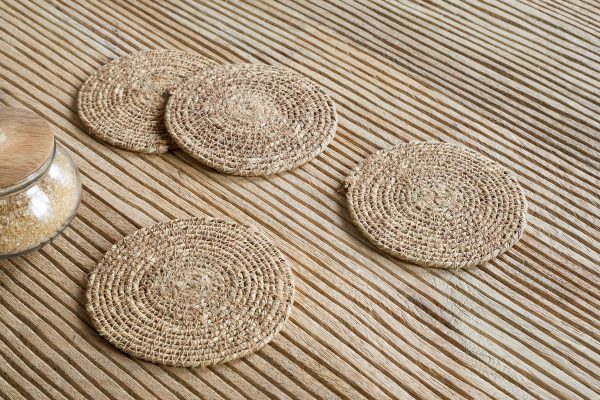 Woven Coasters - Brown (Set of 4) Woven Coasters - Brown (Set of 4)