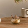 Round Storage Jar - Natural & Clear