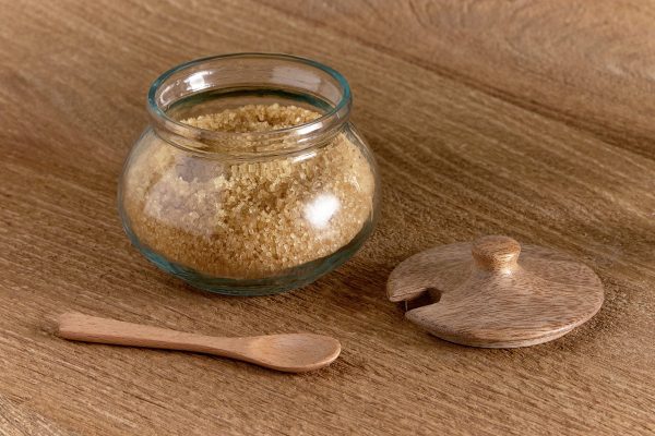 Round Storage Jar - Natural & Clear