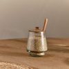 Tall Storage Jar - Natural & Clear