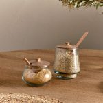 Tall Storage Jar - Natural & Clear