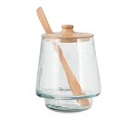 Tall Storage Jar - Natural & Clear