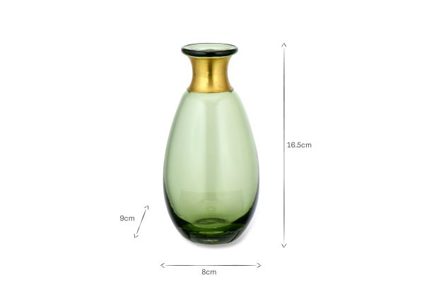 Mini Glass Vase - Green
