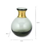 Mini Glass Vase - Smoke
